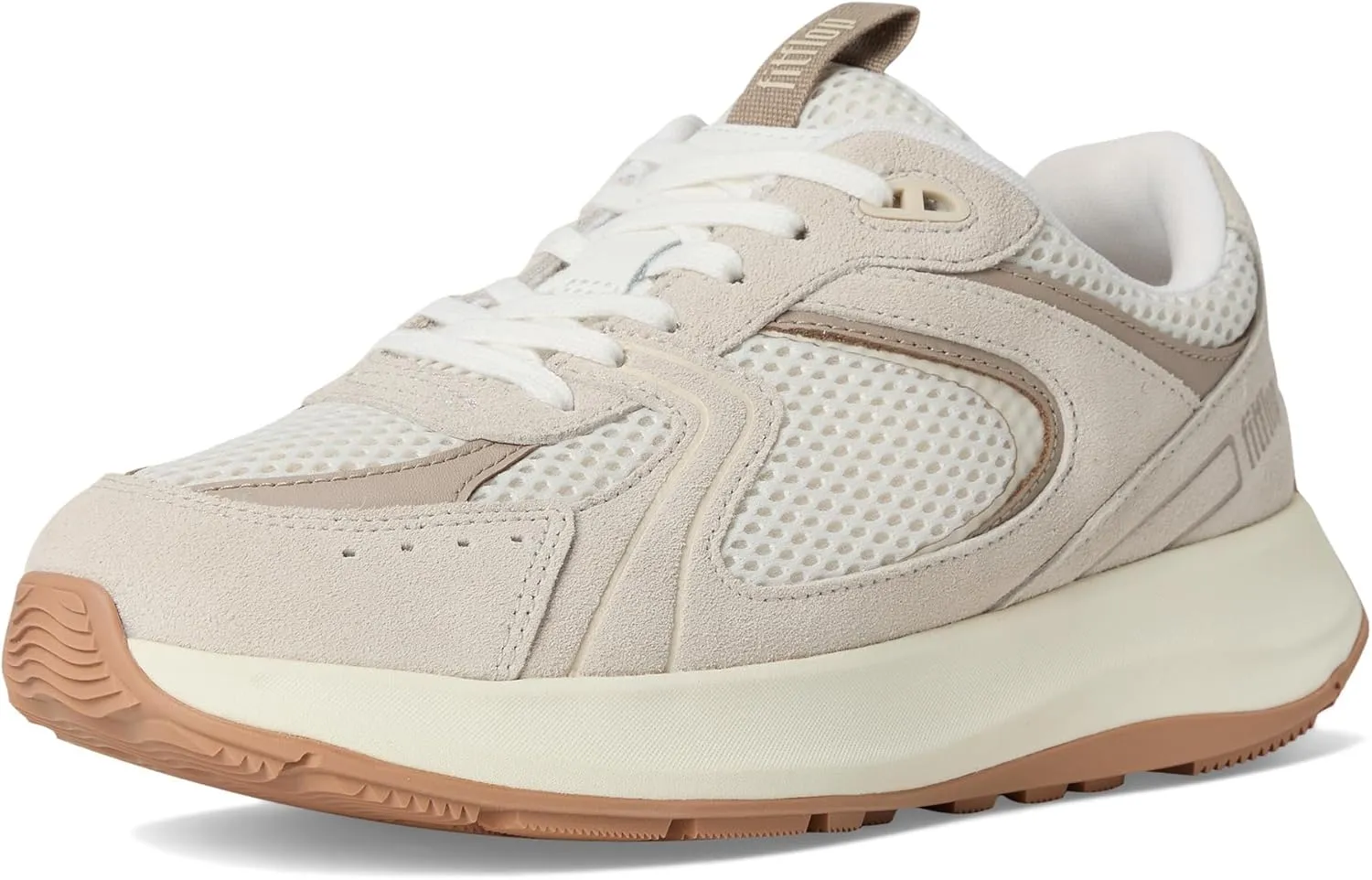FitFlop Women's F-Mode Flow Suede/Mesh/Leather Flatform Sneakers
