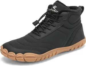 FLARUT Mens Womens Snow Boots Winter Shoes Warm Fur Waterproof Anti-Slip Outdoor Casual Ankle Sneakers
