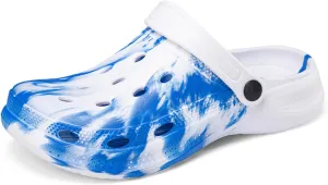 FLIOZY Womens Mens Garden Gradient Clogs Shoes with Arch Support Unisex Comfort Slip-on Sandals