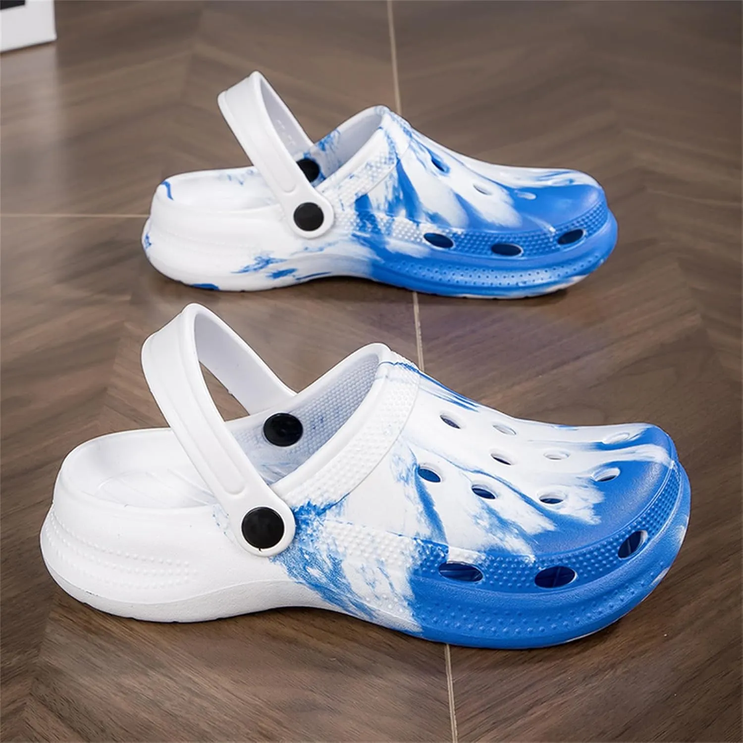 FLIOZY Womens Mens Garden Gradient Clogs Shoes with Arch Support Unisex Comfort Slip-on Sandals