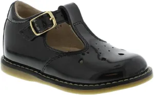FOOTMATES Harper Mary Jane T-Strap Girls Flat Leather Walking Shoes with Custom-Fit Insoles, Slip-Resistant Non-Marking Outsoles - for Toddlers and Little Kids, Ages 1-8