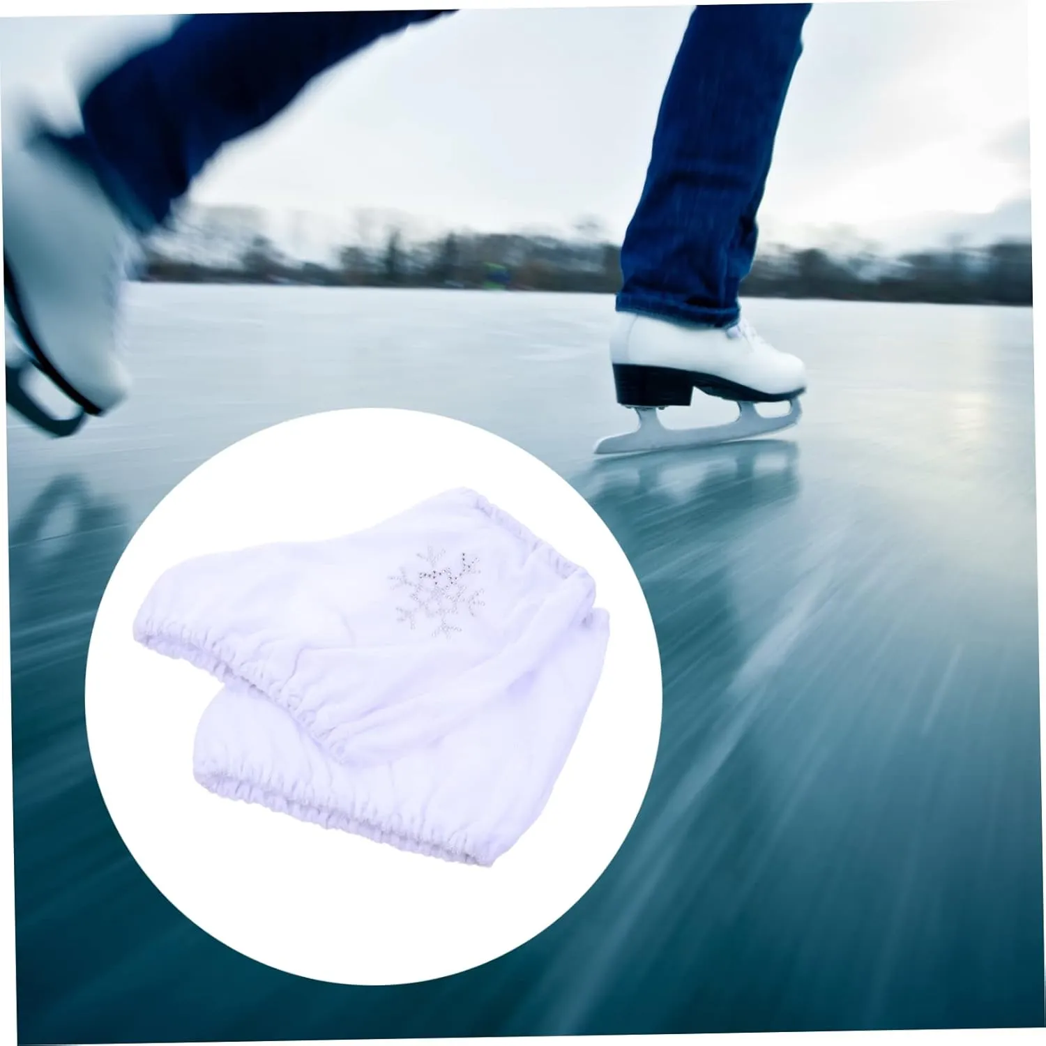 GANAZONO 1 Pair Skate Shoe Covers Figure Skate Covers Skate Boot Covers Roller Skate Covers Ice Skate Shoe Sleeve