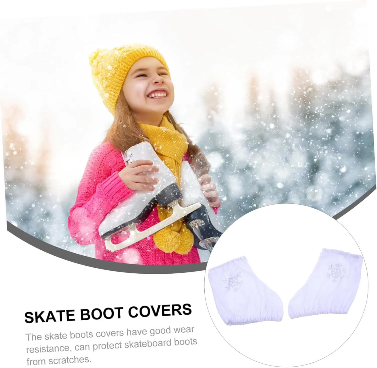 GANAZONO 1 Pair Skate Shoe Covers Figure Skate Covers Skate Boot Covers Roller Skate Covers Ice Skate Shoe Sleeve