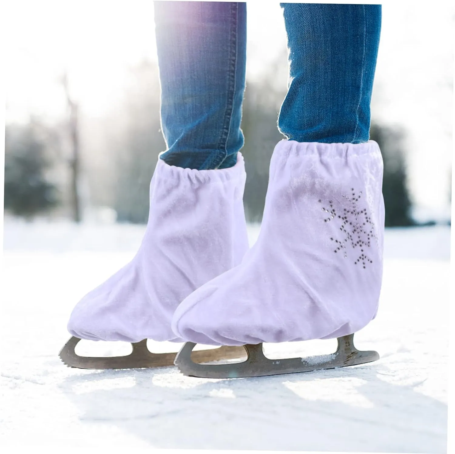 GANAZONO 1 Pair Skate Shoe Covers Figure Skate Covers Skate Boot Covers Roller Skate Covers Ice Skate Shoe Sleeve