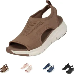 Giltpeak Libiyi Women's Orthotic Sport Sandals, Summer Washable Slingback Orthopedic Sport Washable Knit Open Toe Beach Shoe