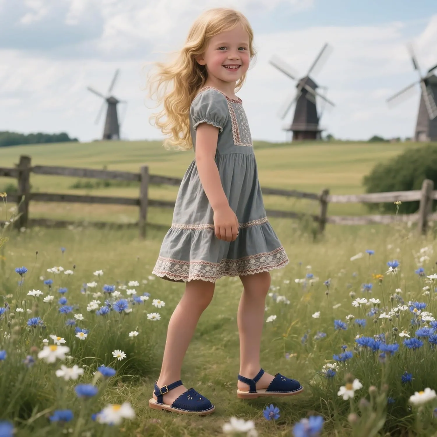 Girls Sandals 3-12 Years | Dressy & Play Shoes | Leather-Like for Outdoor School