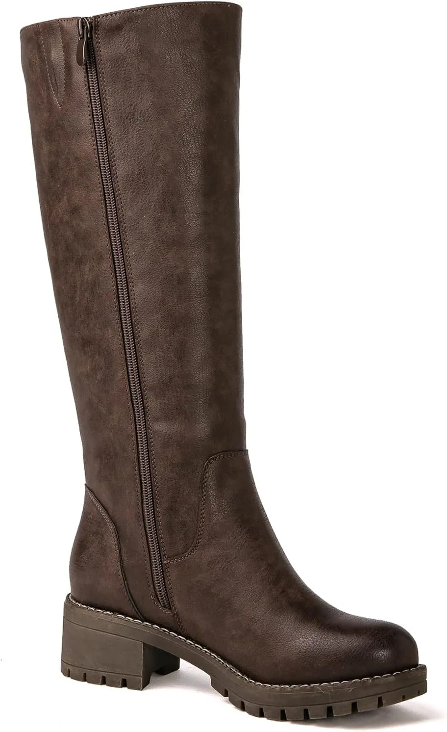 GLOBALWIN Women's Boots Back Lace Up Fall Winter Fashion Knee High Boots For Women