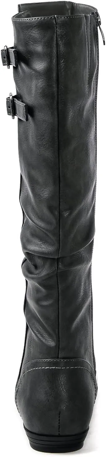 GLOBALWIN Women's Knee-High Boots Tall Fashion Dress Boots