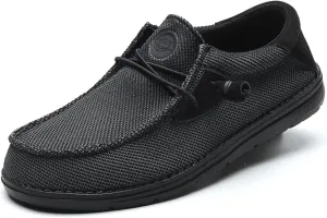 Grand Attack Men's Walking Boat Shoes-Slip On&Lace Up Casual Loafers, Comfortable & Lightweight Work Shoes | for Home, Leisure Travel, Driving Shoes