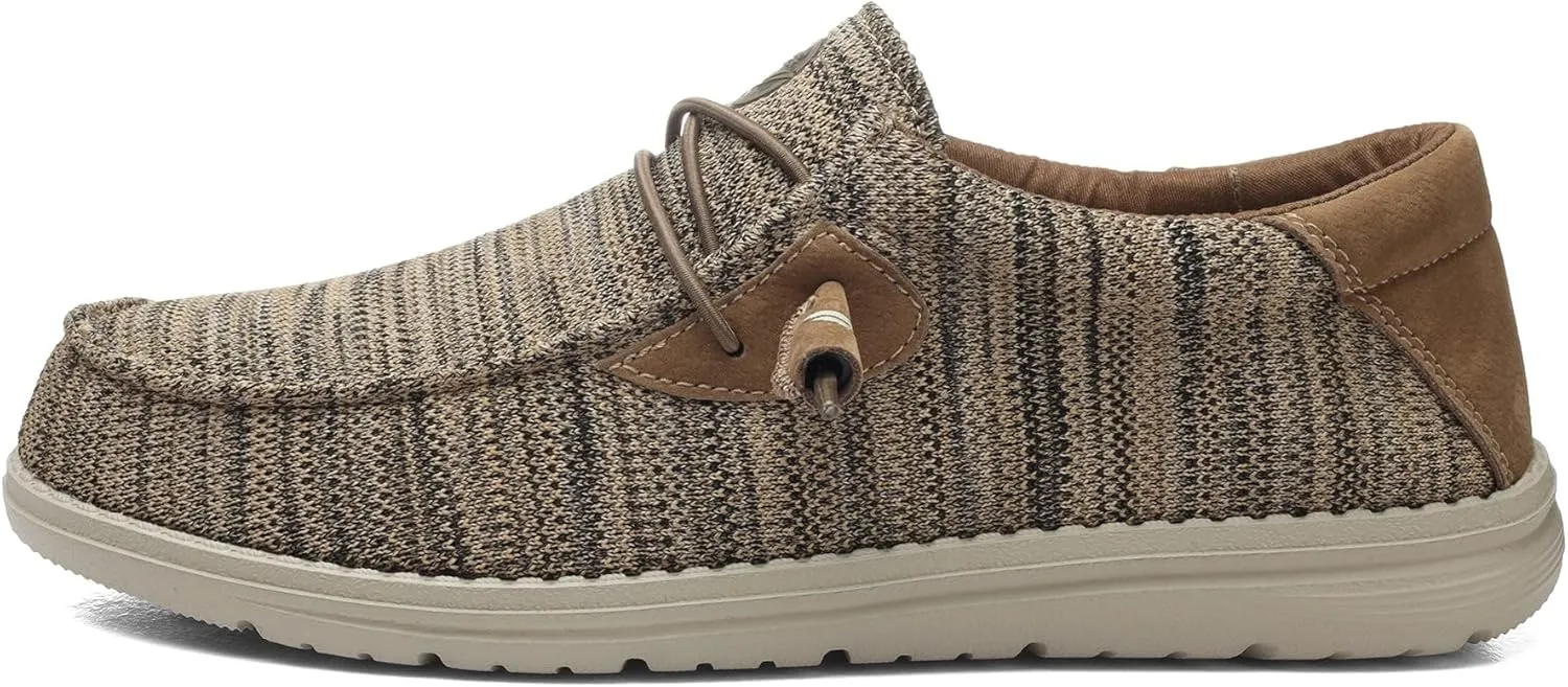 Grand Attack Men's Walking Boat Shoes-Slip On&Lace Up Casual Loafers, Comfortable & Lightweight Work Shoes | for Home, Leisure Travel, Driving Shoes