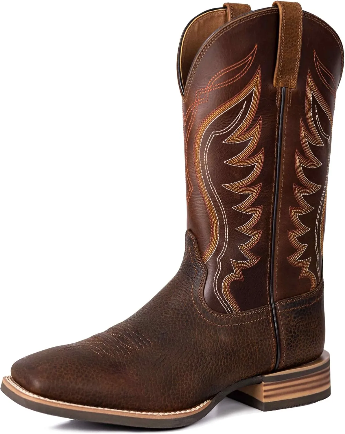 Hand Painted Western Cowboy Boots, Full Grain Cowhide Upper & Shaft, 4-Layer Composite Sole(PLT103601)
