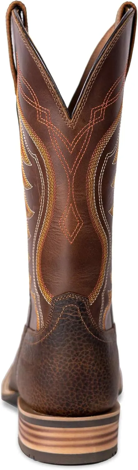 Hand Painted Western Cowboy Boots, Full Grain Cowhide Upper & Shaft, 4-Layer Composite Sole(PLT103601)