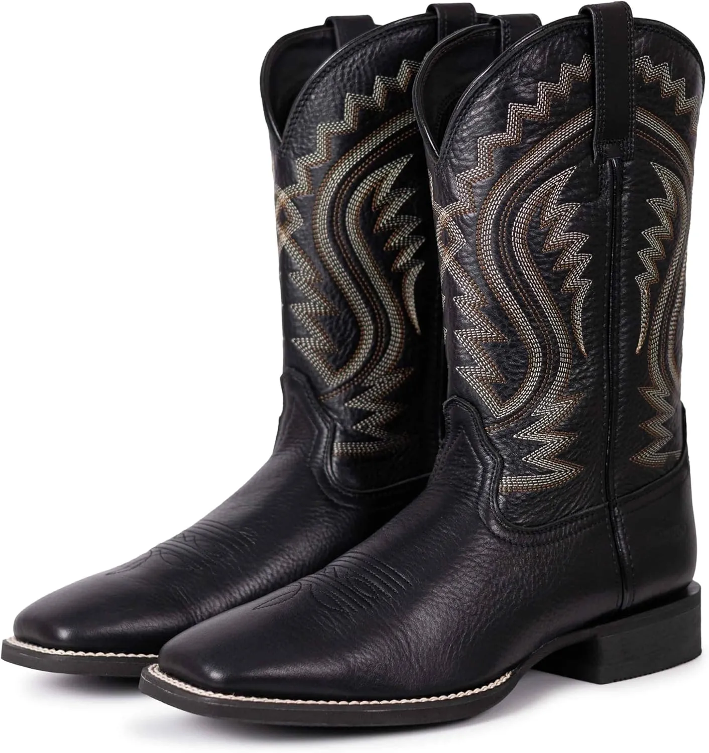 Hand Painted Western Cowboy Boots, Full Grain Cowhide Upper & Shaft, 4-Layer Composite Sole(PLT103613)