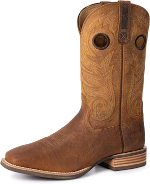 Hand Painted Western Cowboy Boots, Full Grain Cowhide Upper & Shaft, 4-Layer Composite Sole(PLT103614)