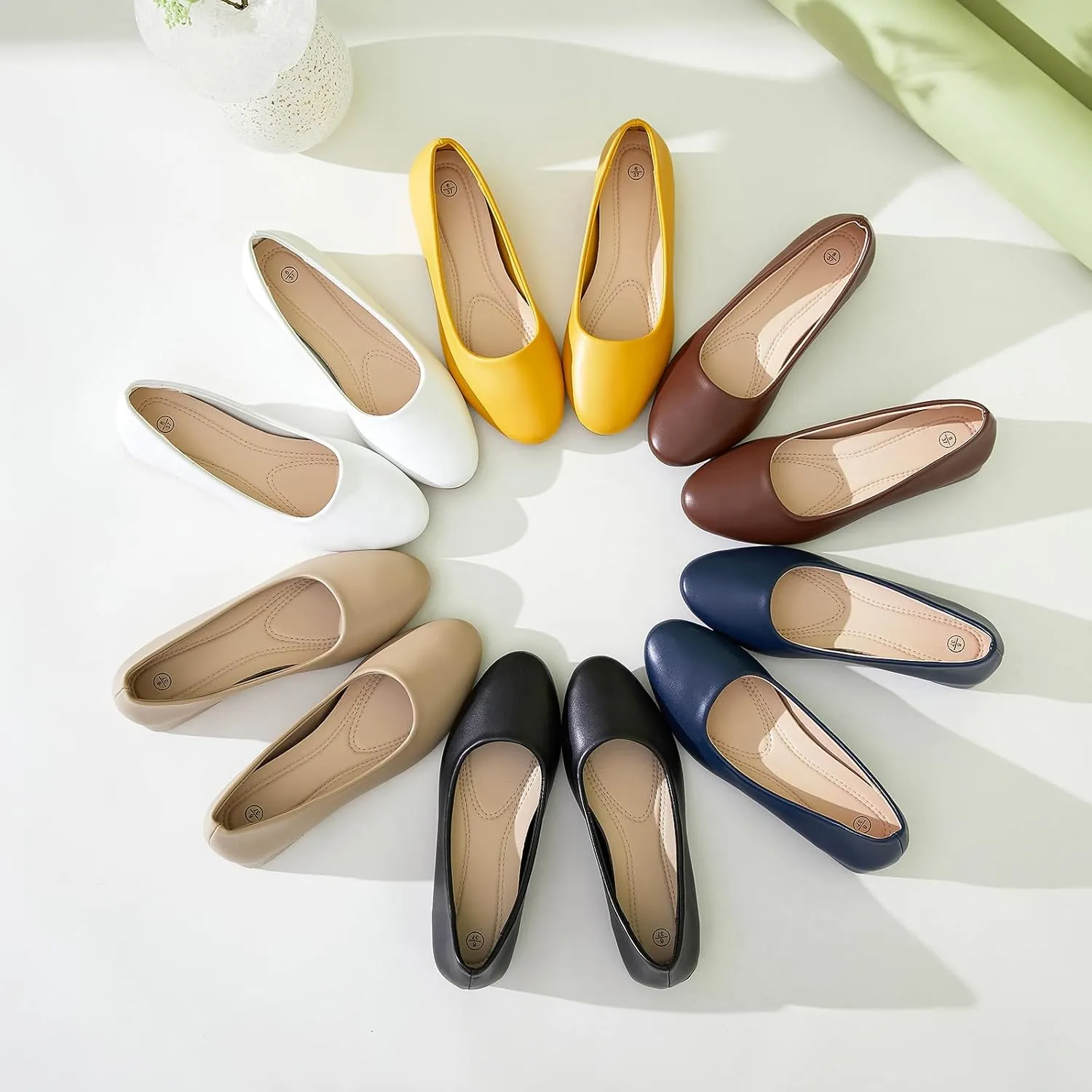 hash bubbie Women's Loafers Slip on Shoes Chunky Low Block Heels Closed Toe Pumps Shoes Office Shoes Ladies Elegant Wedding Dress Shoes