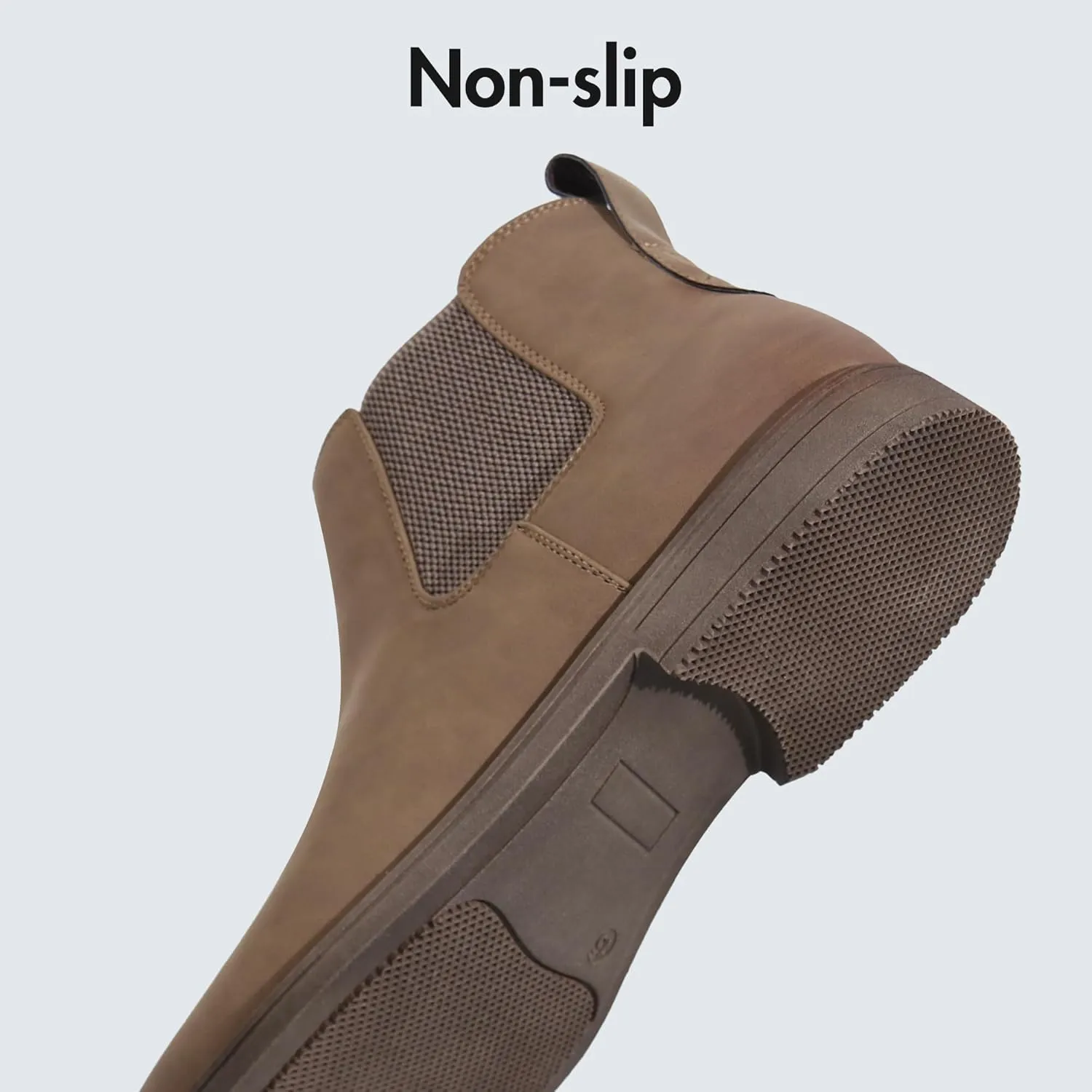 Hawkwell Men's Plus Size Chelsea Boots Classic Casual Dress Ankle Boots in Regular and Plus Sizes