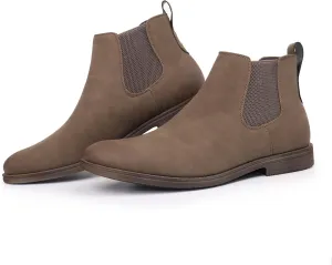 Hawkwell Men's Plus Size Chelsea Boots Classic Casual Dress Ankle Boots in Regular and Plus Sizes