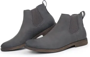Hawkwell Men's Plus Size Chelsea Boots Classic Casual Dress Ankle Boots in Regular and Plus Sizes