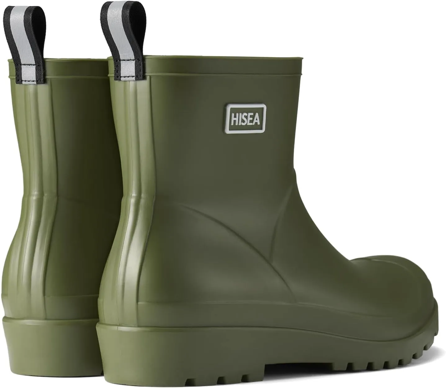 HISEA Women's Ankle Rubber Rain Boots Waterproof Short Chelsea Boots for Garden with Comfortable Insoles CHOOSE ONE SIZE UP