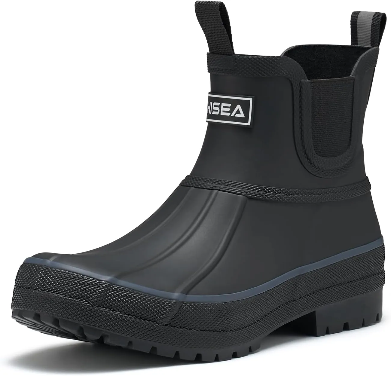 HISEA Women's Duck Chelsea Rain Boots Waterproof Short Garden Boot Outdoor Mud Boots