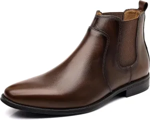 Holy dove Chelsea Boots Men – Genuine Leather,Chelsea Boots for Men with Side Zipper, Casual Slip-On Ankle Boots, Chukka & Oxford Style Dress Boots