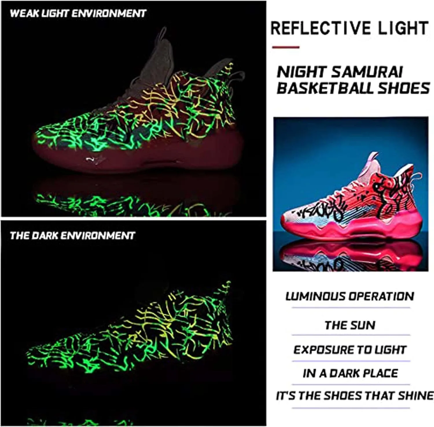 Hopelong High Upper Mens Basketball Shoes Breathable Non Slip Outdoor Sneakers Cushioning Workout Shoes High Collar Basketball Shoes for Boys Coolest Basketball Shoe with Buttons (Size 5-11)