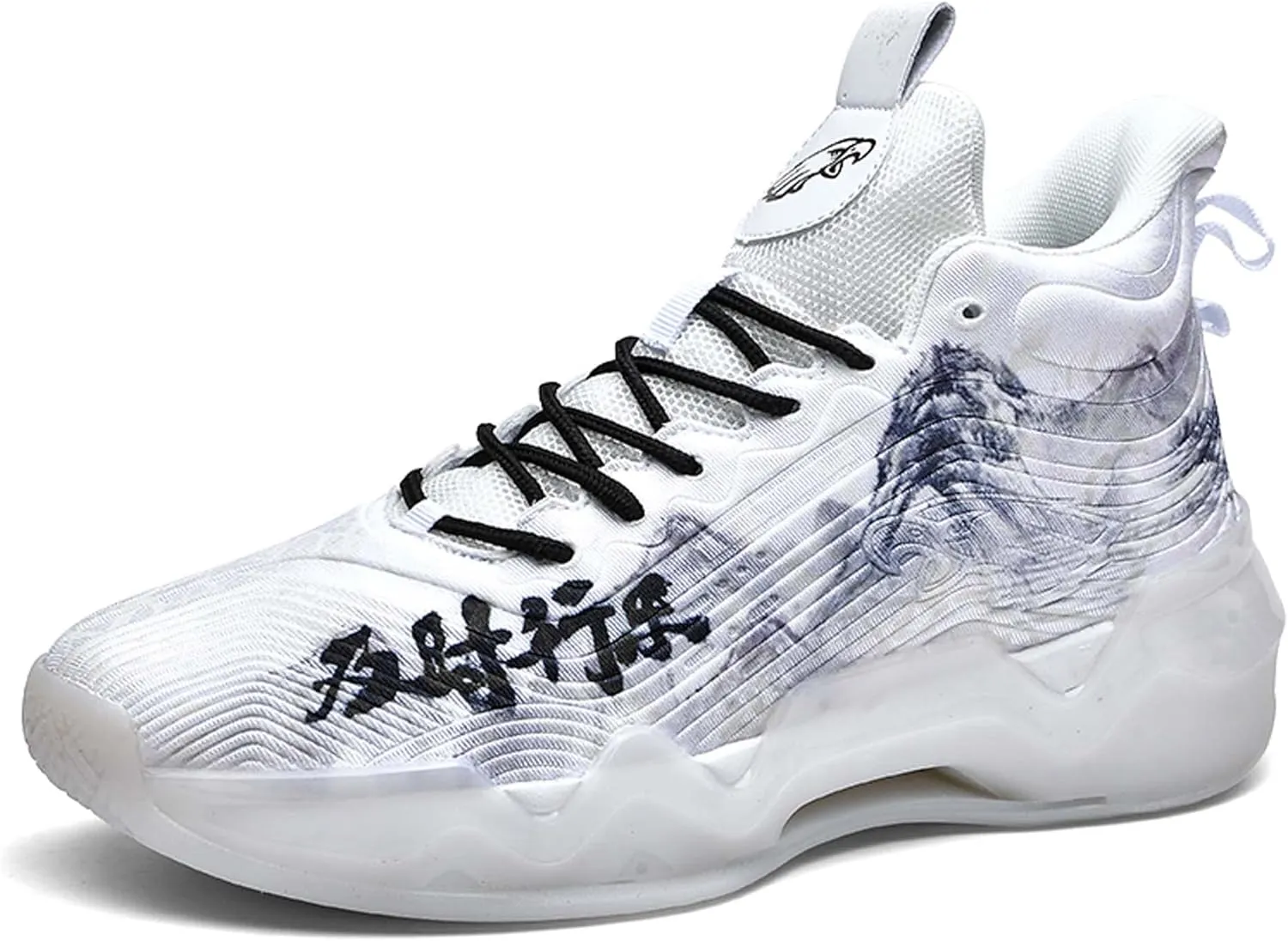 Hopelong High Upper Mens Basketball Shoes Breathable Non Slip Outdoor Sneakers Cushioning Workout Shoes High Collar Basketball Shoes for Boys Coolest Basketball Shoe with Buttons (Size 5-11)