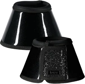 HORZE Bell Boots with Glitter - Black - L