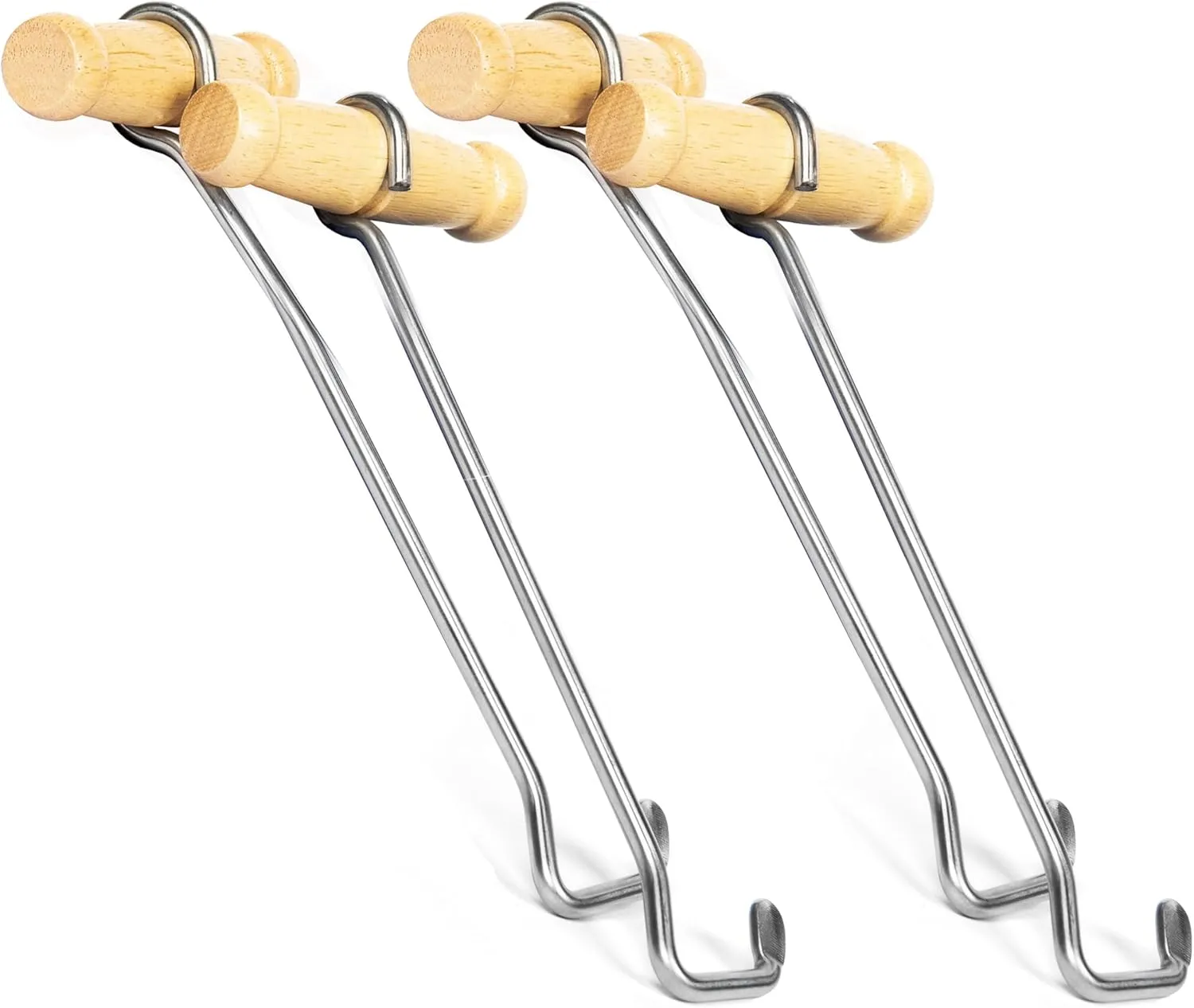 HOUNDSBAY Cowboy Boot Hooks for Men and Women - Boot Puller for Cowboy Boots with Long Handles