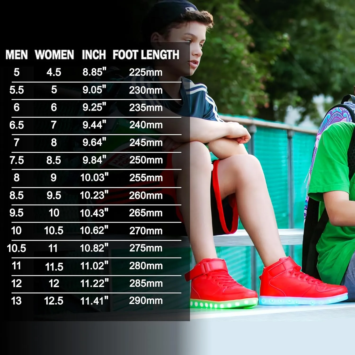 IGxx LED Light Up High Top Sneakers - USB Rechargeable, Glowing, Flashing Shoes for Men, Women & Kids