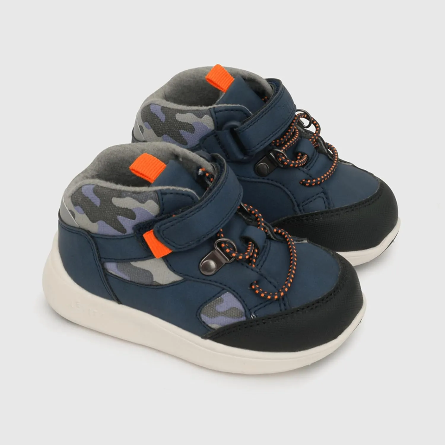 Infant Sneakers for Boys - Lightweight Shoes with Soft Soles & Adjustable Strap, Arch Support & Breathable Design - Washable Shoes