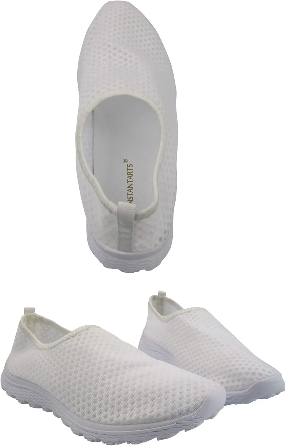 INSTANTARTS Womens Athletic Water Shoes Barefoot Aqua Swim Walking Shoes Slip-on Sport Sneakers