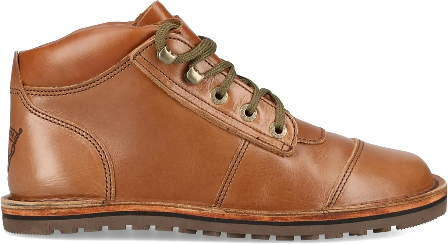 JIM GREEN Men's Barefoot African Ranger Boots Lace-Up Water Resistant Full Grain Leather Work or Hiking Boot