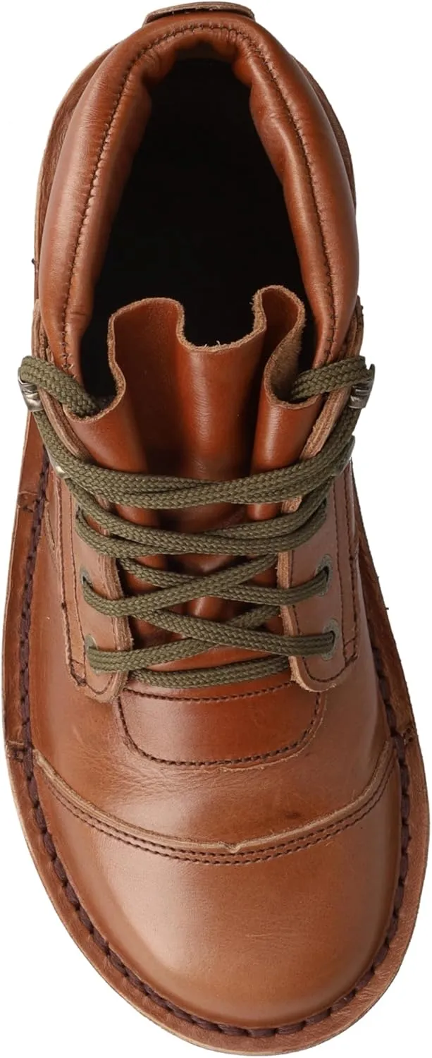 JIM GREEN Men's Barefoot African Ranger Boots Lace-Up Water Resistant Full Grain Leather Work or Hiking Boot