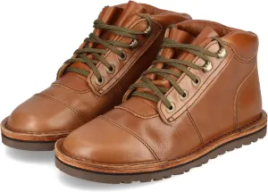 JIM GREEN Men's Barefoot African Ranger Boots Lace-Up Water Resistant Full Grain Leather Work or Hiking Boot