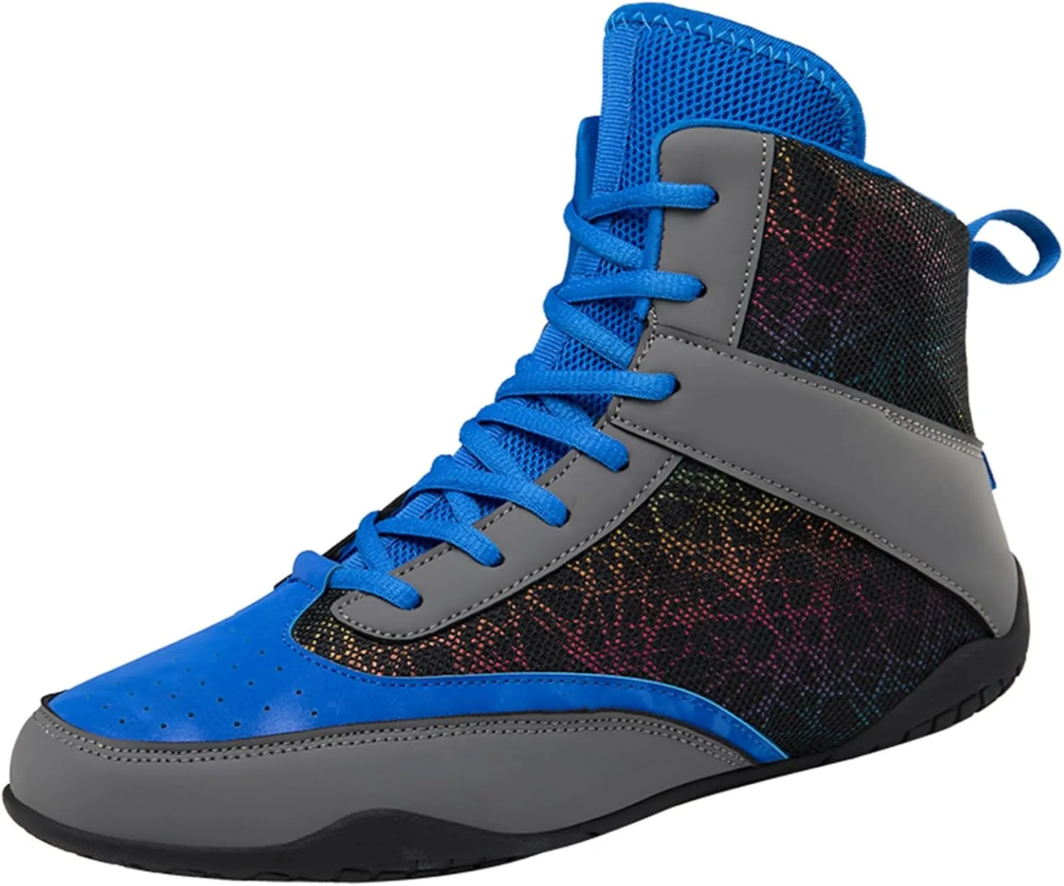 JiuQing Wrestling Shoes Men Indoor Training Boots Barefoot Breathable Teens Fashion Boxing Weightlifting Fitness Sport Boots