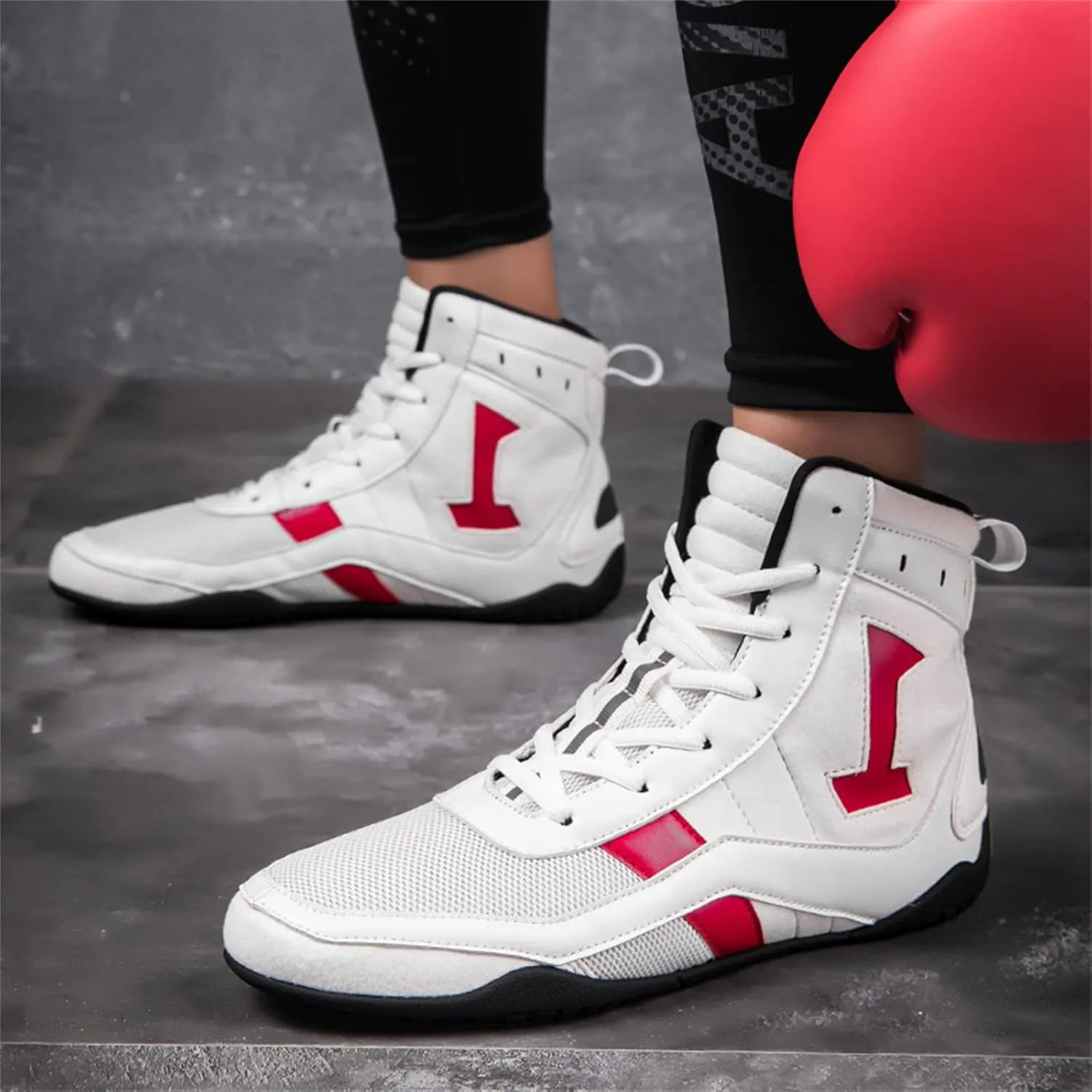 JiuQing Wrestling Shoes Men Women Barefoot Indoor Fitness Training Boots Lightweight Boxing Weightlifting Sport Boots