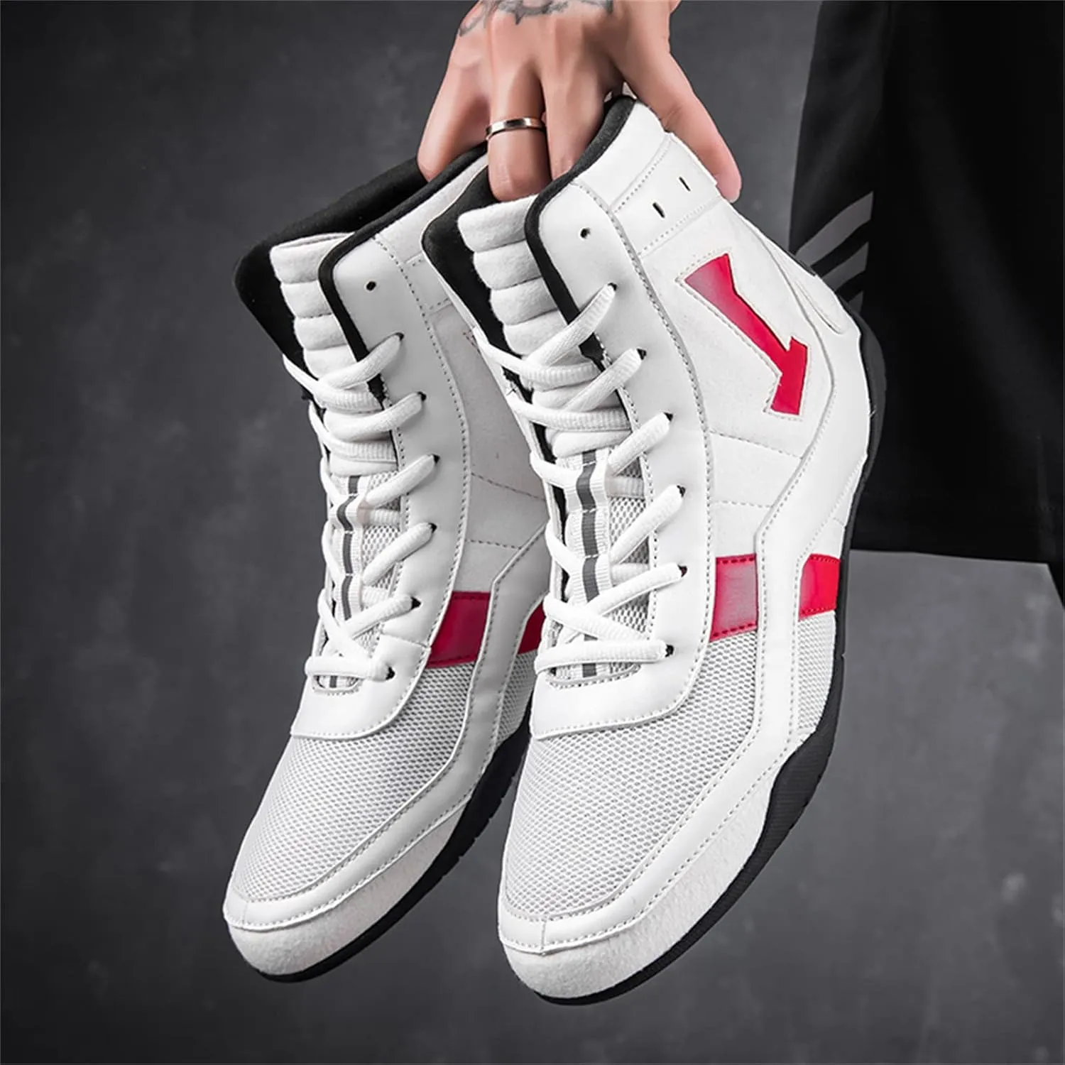 JiuQing Wrestling Shoes Men Women Barefoot Indoor Fitness Training Boots Lightweight Boxing Weightlifting Sport Boots