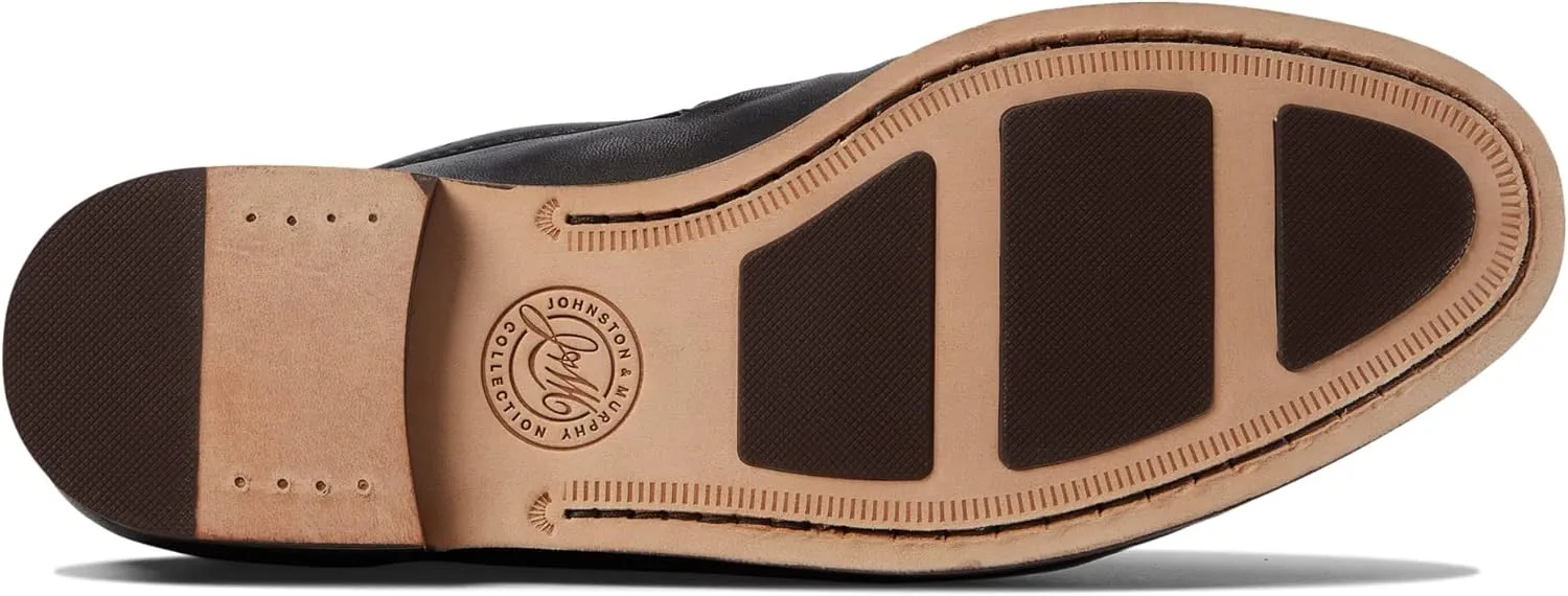 Johnston & Murphy Collection® Baldwin Whipstitch Venetian Fancy Shoes for Men – Leather Construction