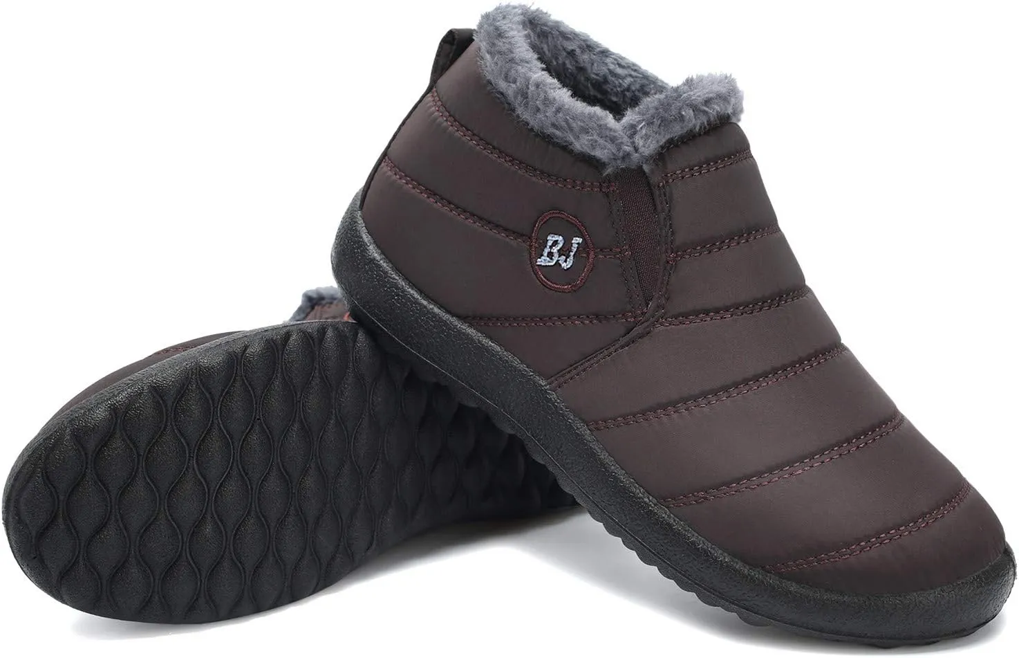 JOINFREE Winter Snow Boots for Women Men Anti-Skid House Shoes Ankle Boots Indoor Outdoor