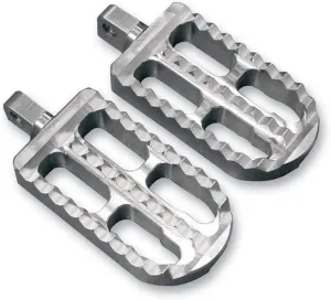 Joker Machine Silver Long Adjustable Serrated Footpegs 08-56-2