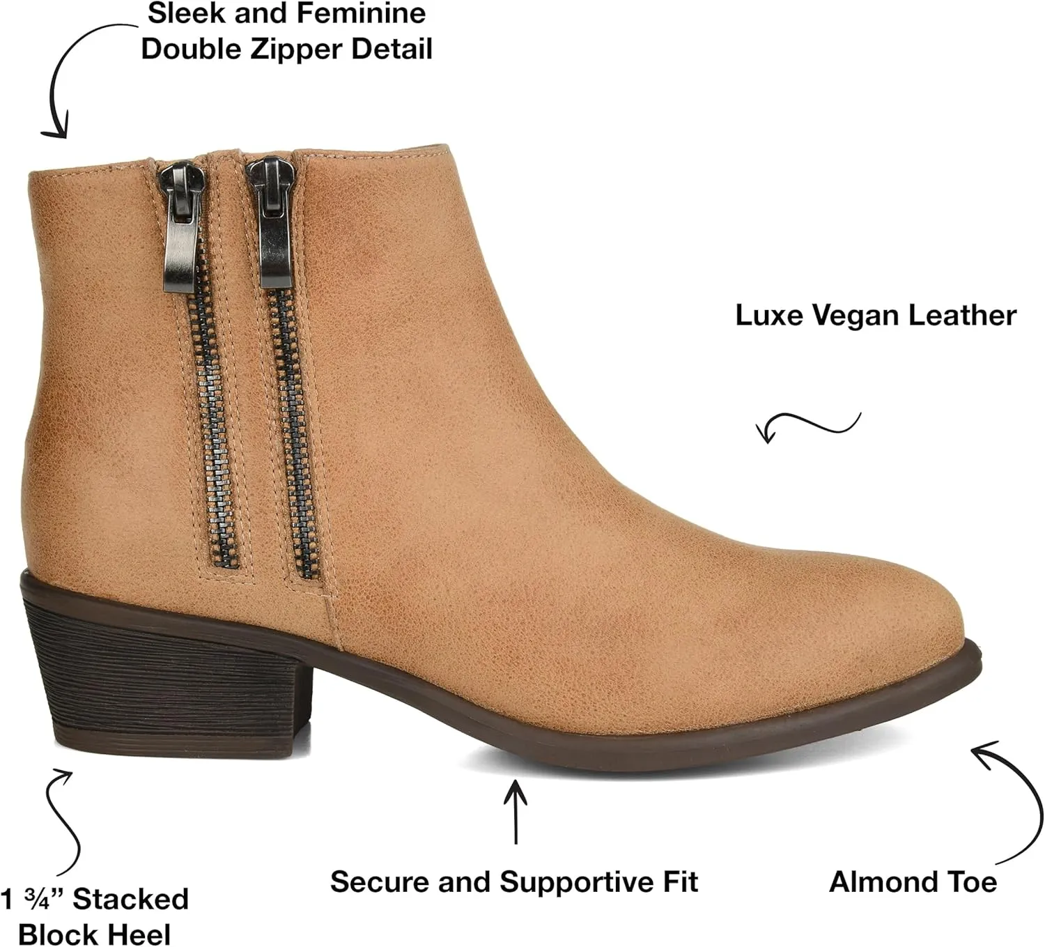 Journee Collection Women's Ankle Boots and Booties