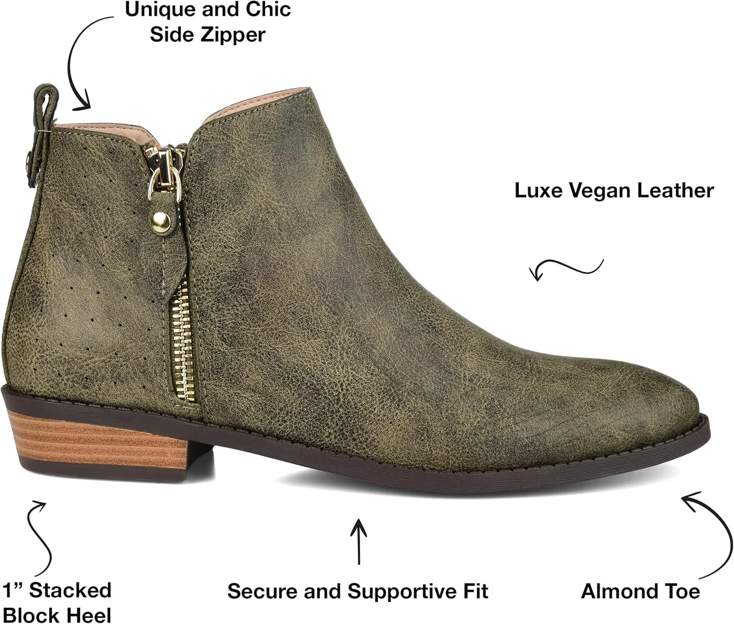 Journee Collection Women's Ellis Ankle Boot