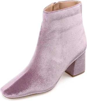 Journee Collection Womens Hazara Velvet Cushioned Footbed Ankle Boots
