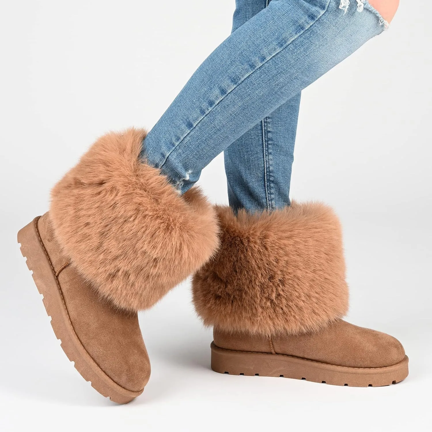 Journee Collection Women's Tru Comfort Foam Shanay Boot Mid Calf