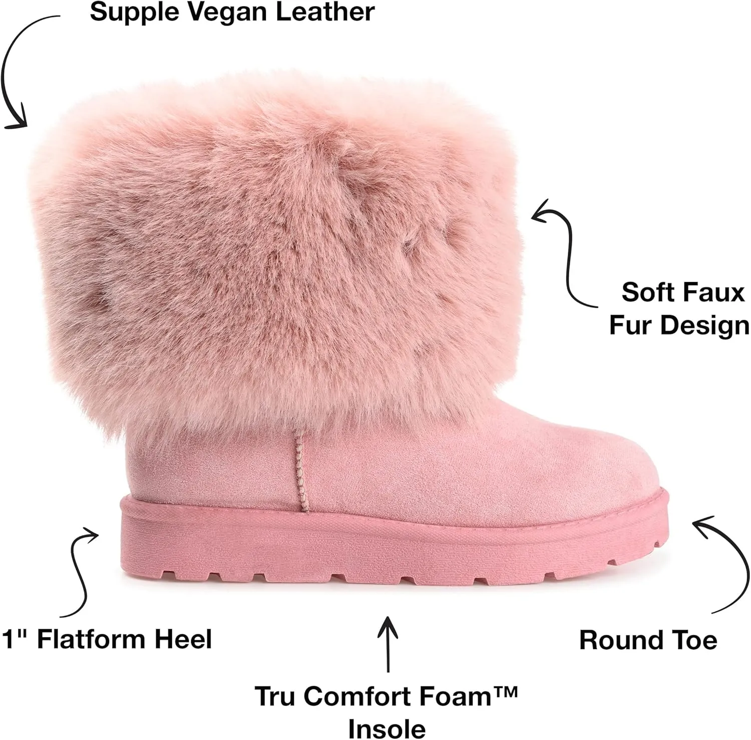 Journee Collection Women's Tru Comfort Foam Shanay Boot Mid Calf
