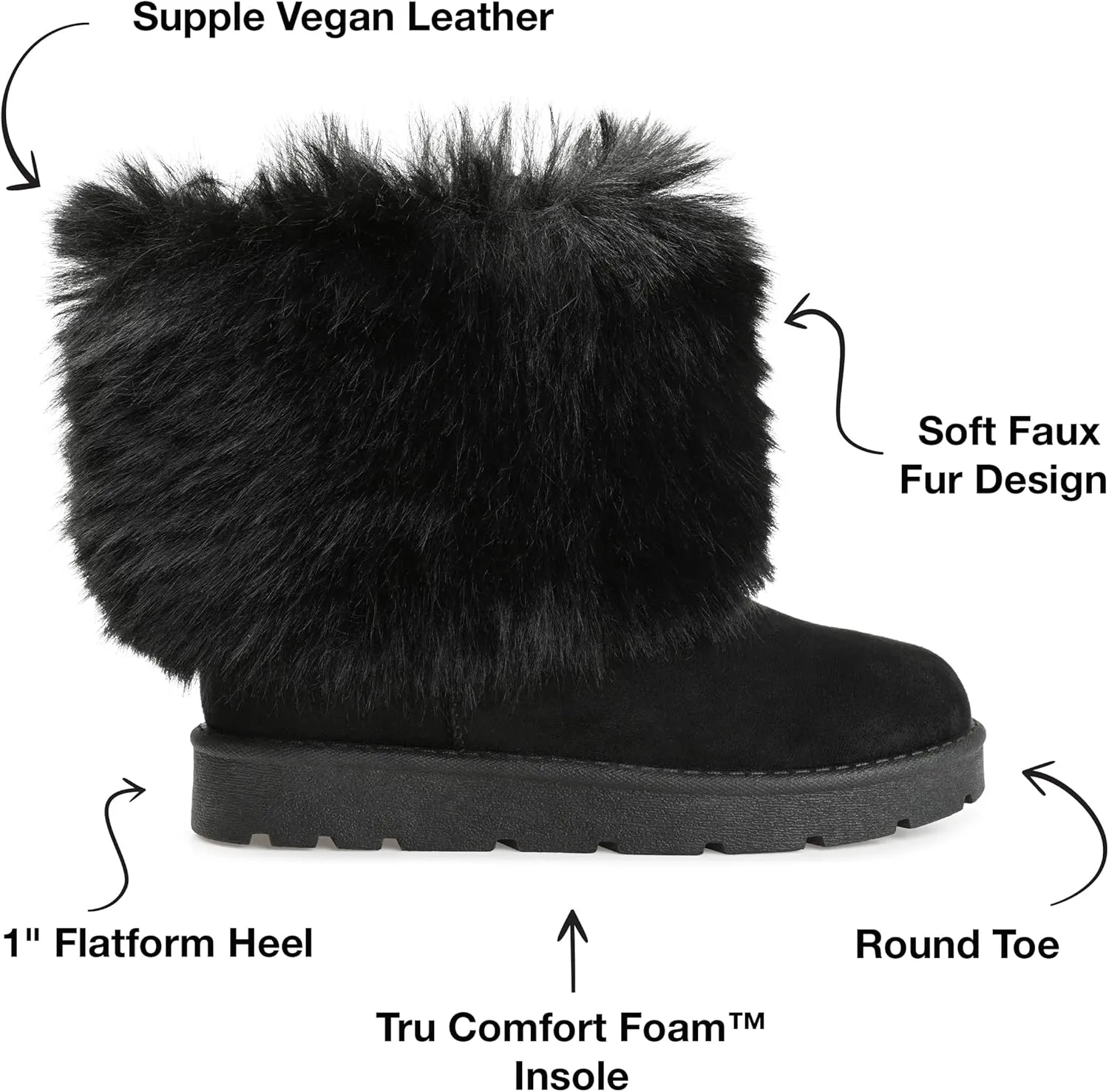 Journee Collection Women's Tru Comfort Foam Shanay Boot Mid Calf