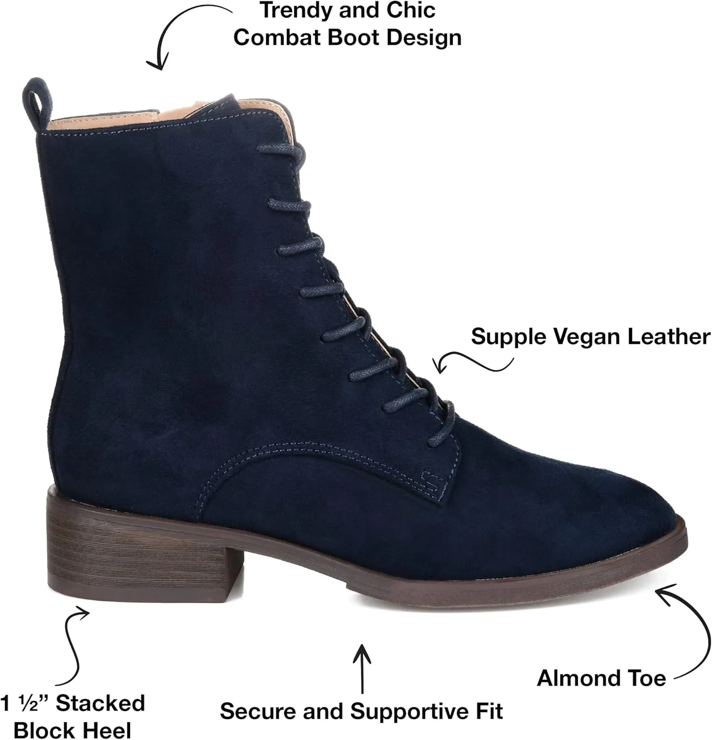 Journee Collection Women's Vienna Combat Boot