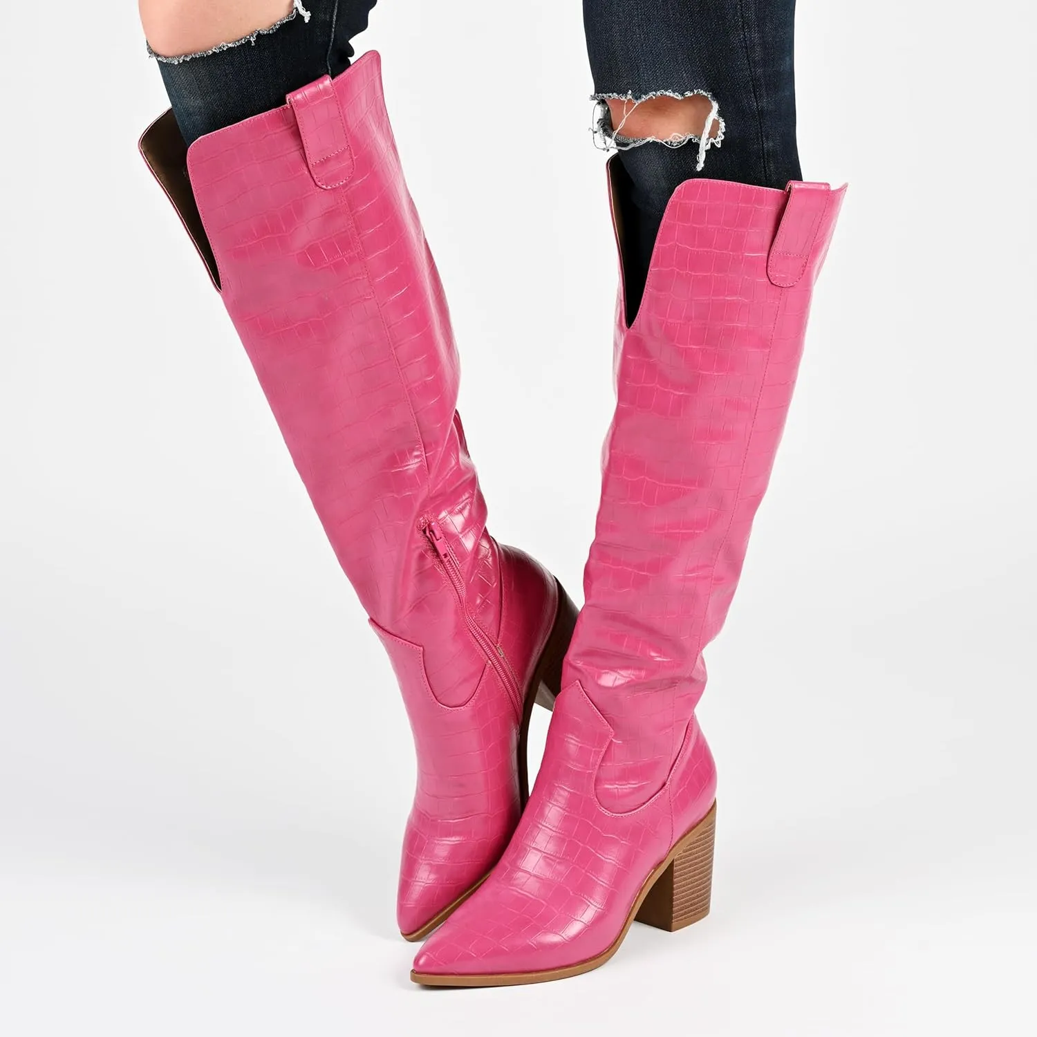 Journee Women's Comfort Foam Extra Wide Calf Therese Boots