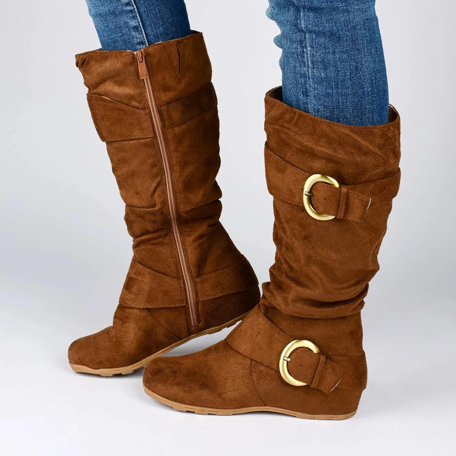 Journee Women's Extra Wide Calf Jester-01 Boots